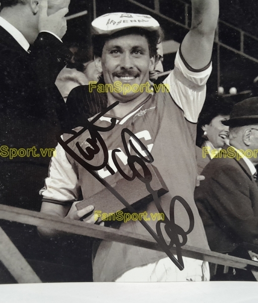 Ảnh chữ ký Kenny Sansom Arsenal 1988 1989 1990 home signed hand