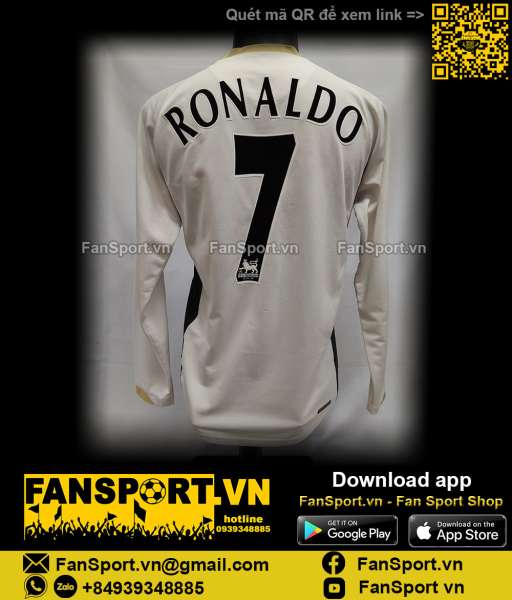 Áo đấu Ronaldo 7 Manchester United 2006-2007 away shirt jersey 186818