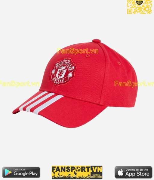 Nón mũ đỏ Manchester United 2024 2025 home red cap Adidas IY0441