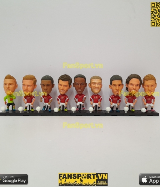 Set 9 tượng Manchester United 2015 2016 home soccerwe plus rooney