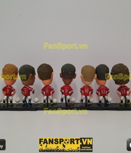 Set 9 tượng Manchester United 2015 2016 home soccerwe plus rooney