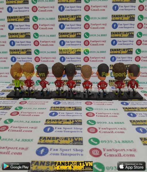 Set 9x tượng Manchester United 2015 2016 home + Cantona soccerwe plus