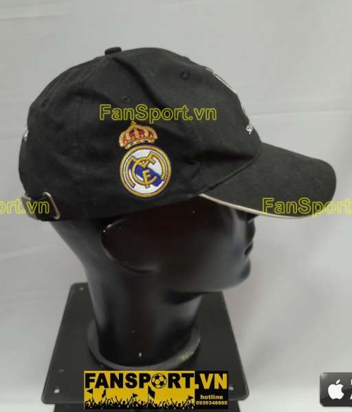 Nón UEFA Super Cup 2014 Real Madrid Sevilla black đen hat cap official