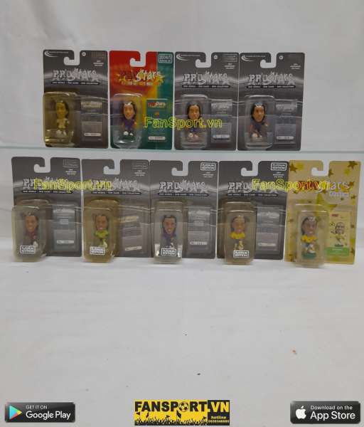 Set 9 tượng Ronaldinho 10 Barcelona Brazil home corinthian platinum