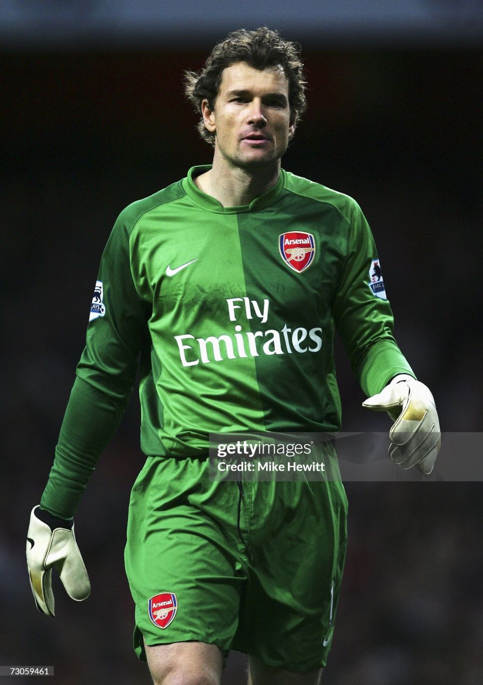 Áo thủ môn Arsenal 2006 2007 home shirt jersey goalkeeper Nike green