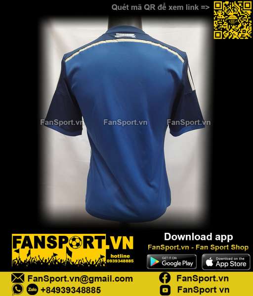 Áo đấu Argentina 2013-2014-2015 away shirt jersey blue G75187 blue