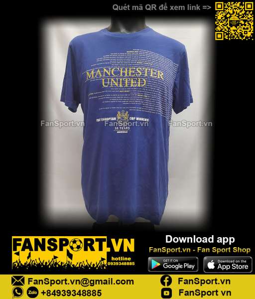 Áo T-shirt Manchester United European Cup Champions 50th year