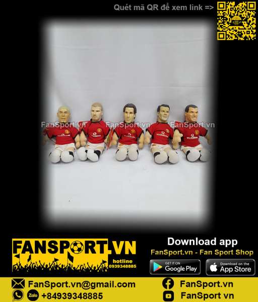 Set 5x Beckham Giggs Ferdinand Nistelrooy Keane Manchester United