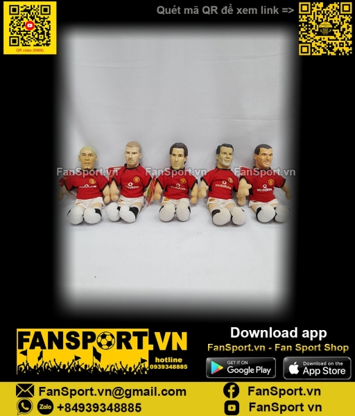 Set 5x Beckham Giggs Ferdinand Nistelrooy Keane Manchester United