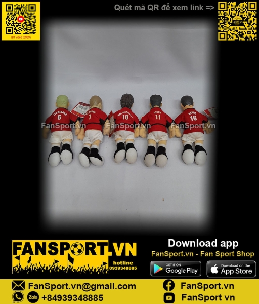 Set 5x Beckham Giggs Ferdinand Nistelrooy Keane Manchester United