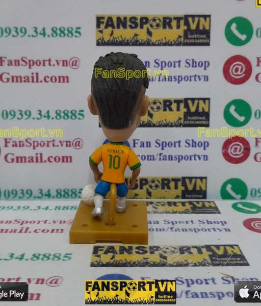 Tượng Neymar 10 Brazil 2014 2015 2016 home yellow soccerwe plus