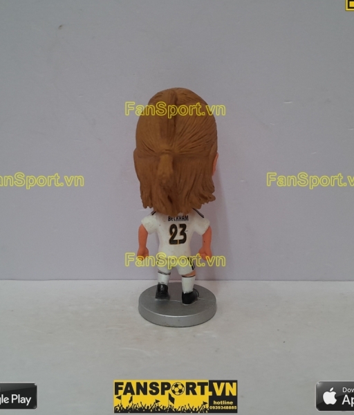 Tượng David Beckham 7 Real Madrid 2004-2005 home white kodoto