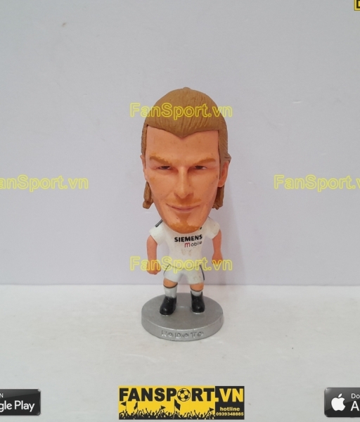 Tượng David Beckham 7 Real Madrid 2004-2005 home white kodoto