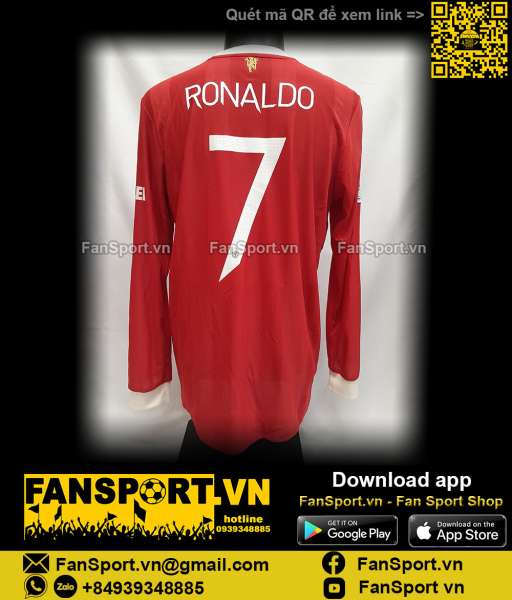 Áo Ronaldo 7 Manchester United 2021 2022 H58696 authentic shirt jersey