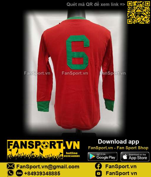 Box áo đấu Eusebio 6 Bồ Đào Nha 1966 Portugal Legends retro BNWT S