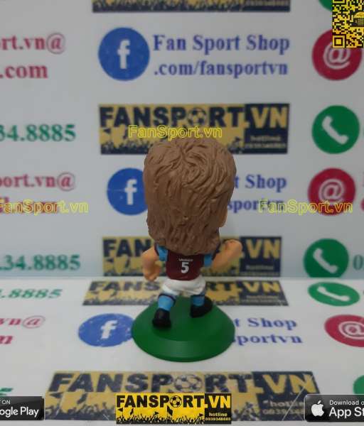 Tượng Martin Laursen 5 Aston Villa 2008 2009 home microstars MC11569