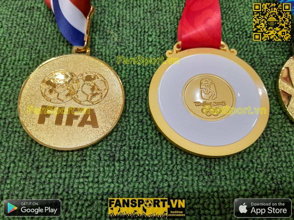 Set khung 6 huy chương vô địch Messi Argentina Champions Medal frame