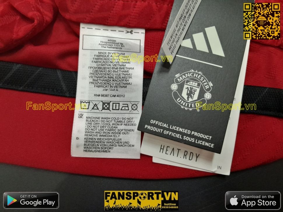 Áo Mainoo FA Cup Manchester United 2023-2024 home shirt jersey IN3520