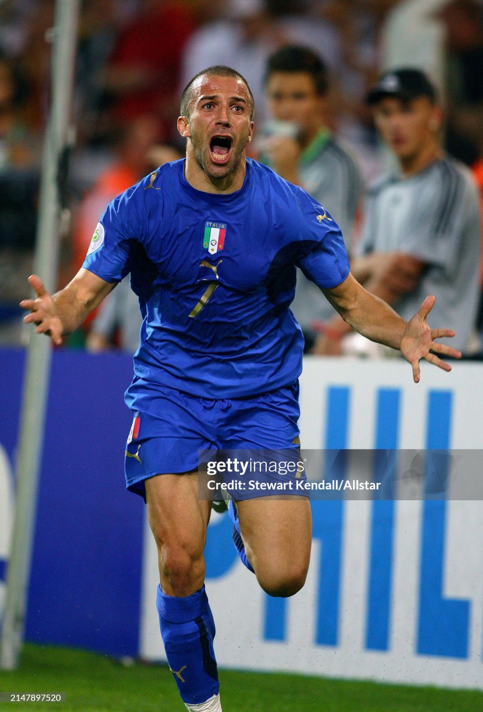 Áo đấu Del Piero Italy 2006-2007-2008 home shirt jersey blue World Cup