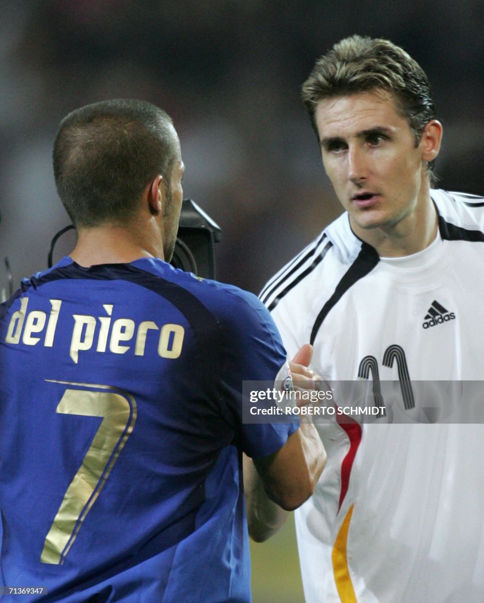 Áo đấu Del Piero Italy 2006-2007-2008 home shirt jersey blue World Cup