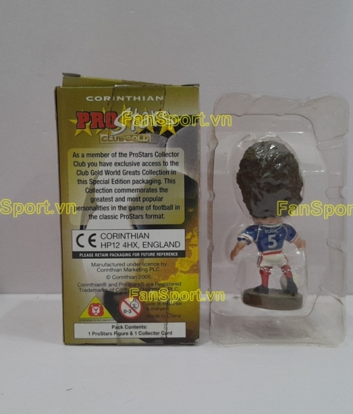 Tượng Laurent Blanc 5 France 1998 1999 2000 home corinthian CG259 box