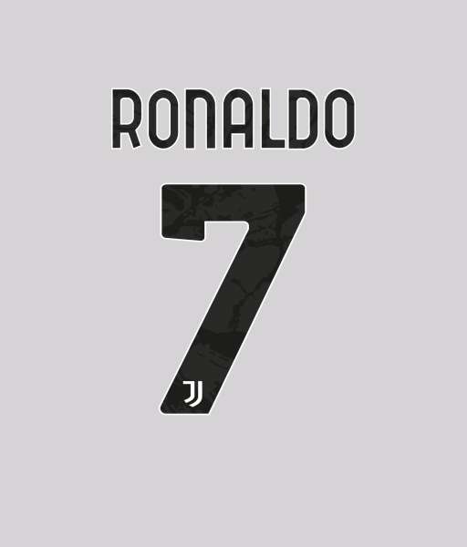 Nameset Ronaldo 7 Juventus 2020 2021 2022 home shirt jersey black