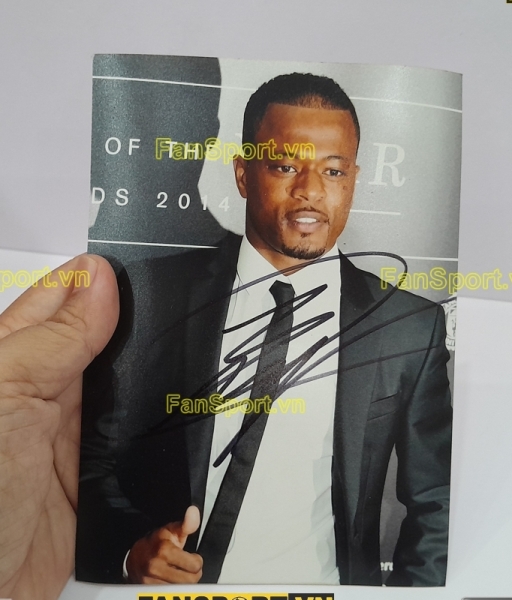Ảnh chữ ký Patrice Evra photo bóng đá Manchester United France Pháp