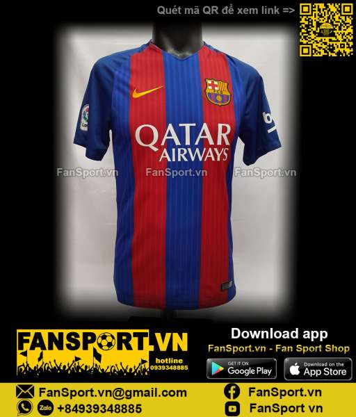 Áo đấu Messi 10 Barcelona 2016-2017 home shirt jersey 776850 Nike