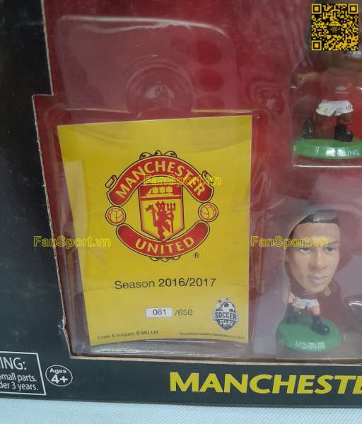 Bộ tượng Manchester United 2016 2017 home Soccerstarz 061/650