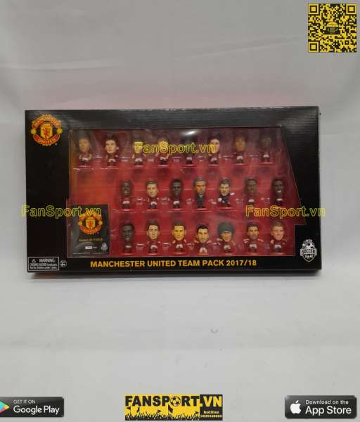 Bộ tượng Manchester United 2017 2018 home Soccerstarz 356/700