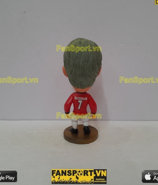 Tượng Beckham 7 Manchester United 1997 1998 1999 2000 home socccerwe