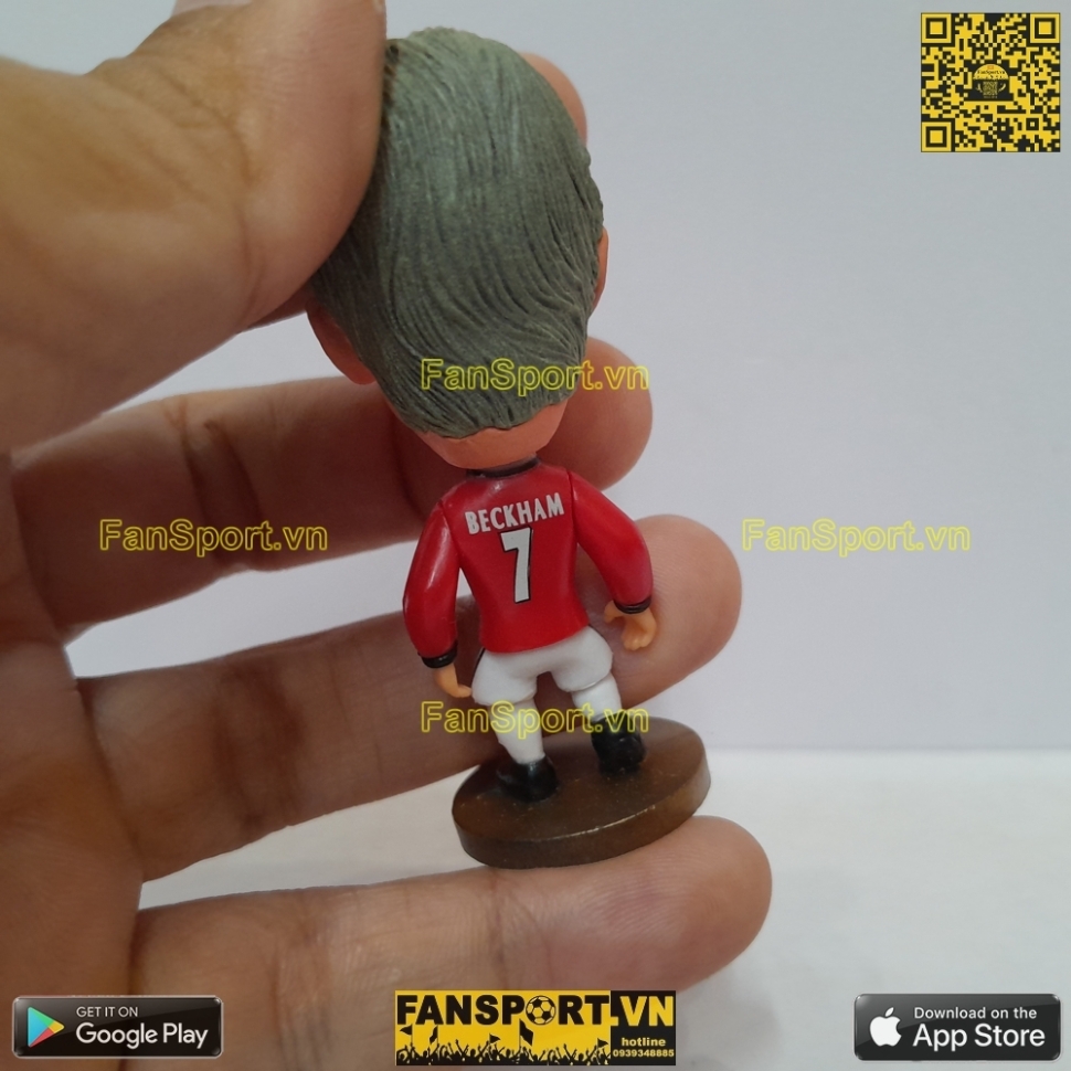 Tượng Beckham 7 Manchester United 1997 1998 1999 2000 home socccerwe