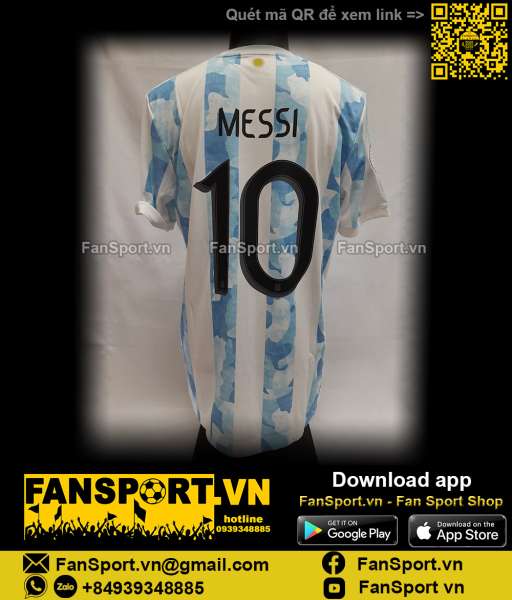 Áo đấu Messi Argentina Copa America 2021 shirt jersey FS6568 authentic