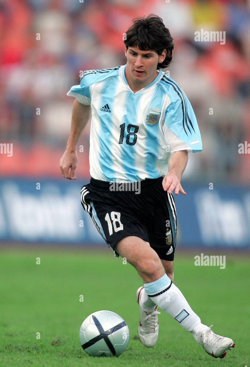 Áo đấu Messi 18 Argentina U20 2004 2005 home shirt jersey 331733 U20