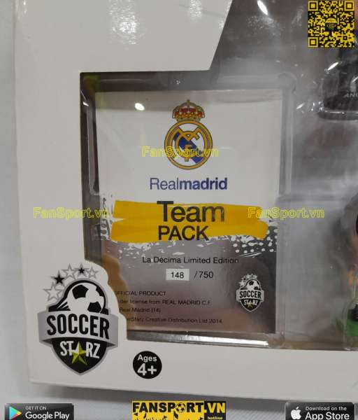 Bộ tượng Real Madrid 2013 2014 home Soccerstarz 148/750 limited pack