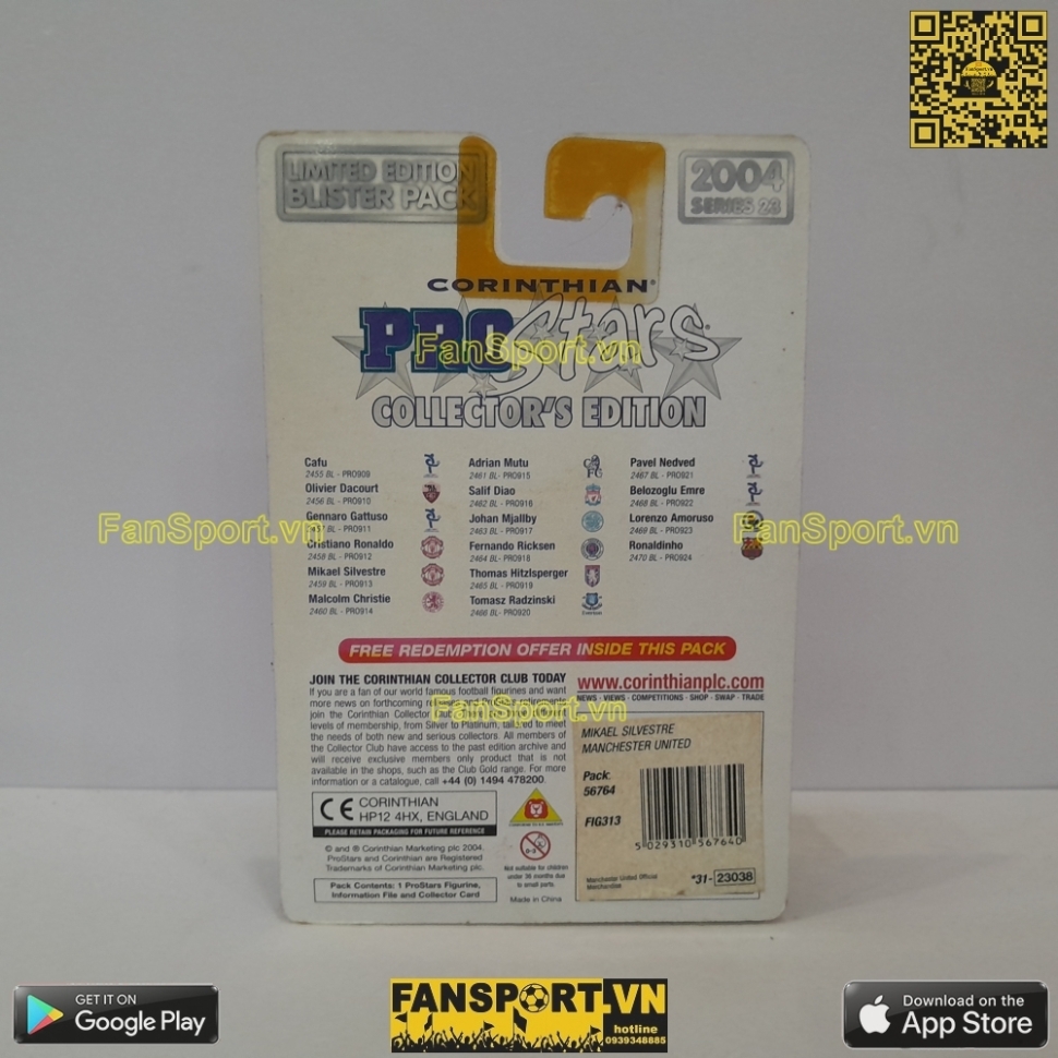 Tượng Silvestre Manchester United 2003 2005 coritnhian PRO913 blister