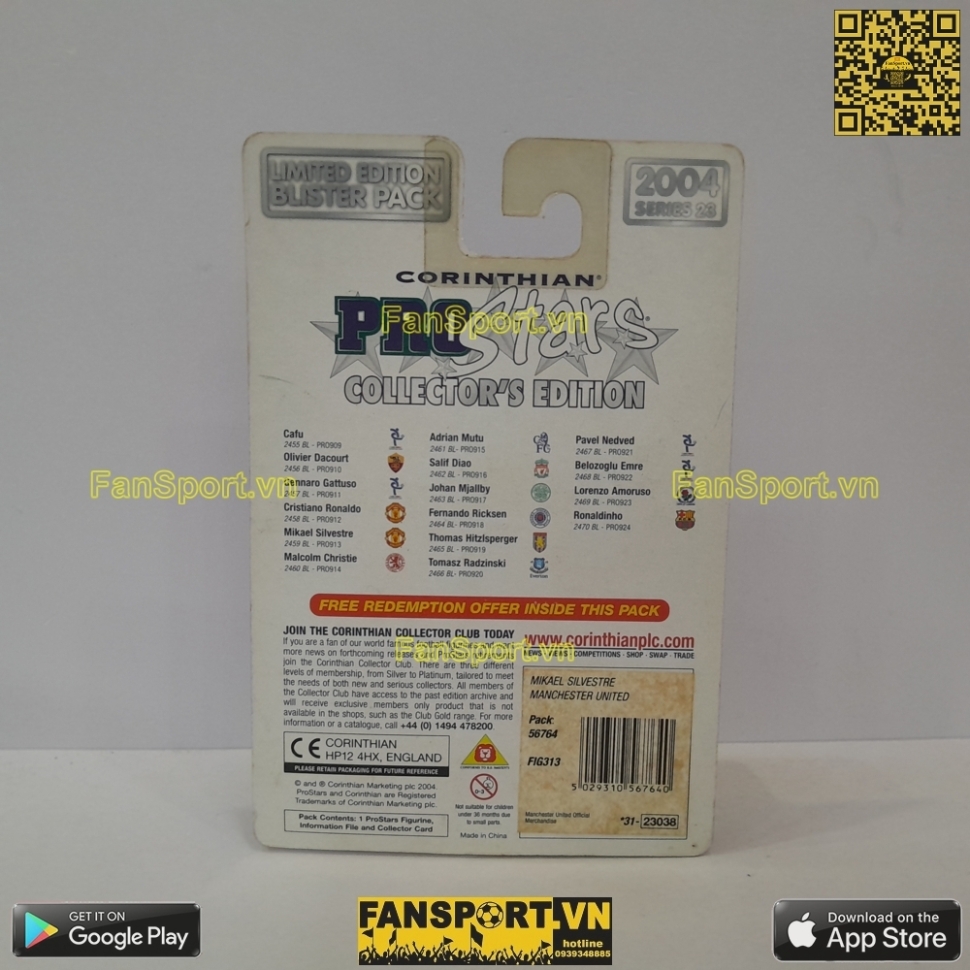 Tượng Silvestre Manchester United 2003 2005 coritnhian PRO913 blister