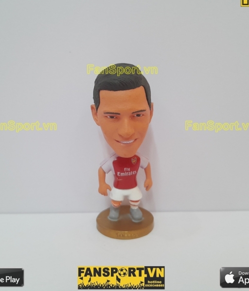 Tượng cầu thủ Alexis Sanchez 17 Arsenal 2015-2016 home red soccerwe