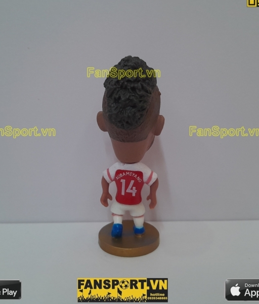 Tượng Pierre-Emerick Aubameyang 14Arsenal 2018-2019 home red soccerwe