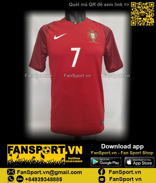 Áo Ronaldo 7 Portugal Euro Final 2016 home 2017 shirt jersey 724620