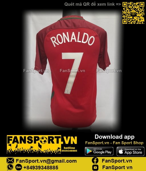 Áo Ronaldo 7 Portugal Euro Final 2016 home 2017 shirt jersey 724620