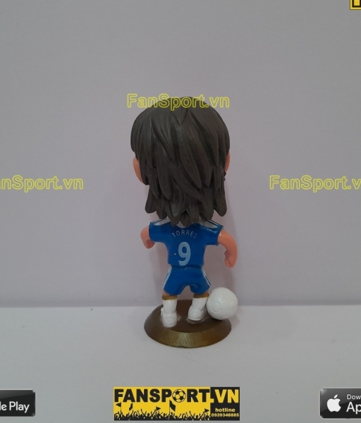 Tượng cầu thủ Fernando Torres 9 Chelsea 2011 2012 home blue kodoto