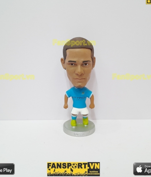 Tượng Vincent Kompany 4 Manchester City 2015 2016 home blue soccerwe