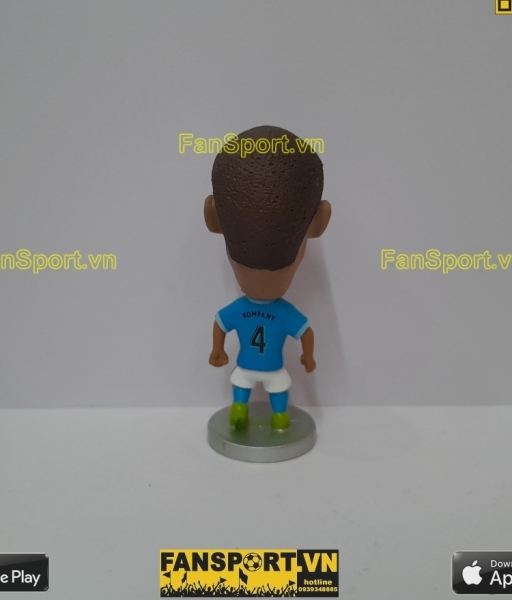 Tượng Vincent Kompany 4 Manchester City 2015 2016 home blue soccerwe