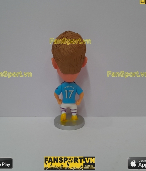 Tượng Kevin De Bruyne 17 Manchester City 2019 2020 home blue soccerwe