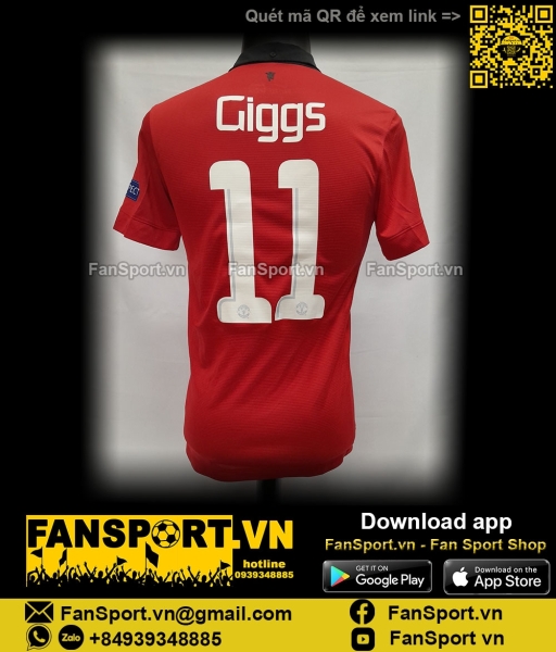 Áo đấu Giggs 11 Manchester United 2013 2014 home shirt jersey 532837