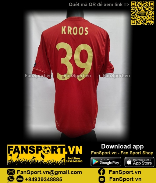 Áo Kroos 39 Bayern Munich Champion League 2012 home shirt 2011 V13554