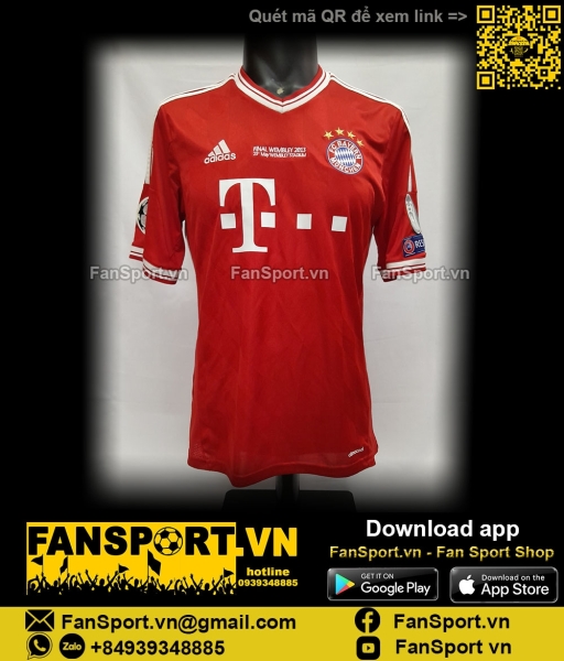 Áo Bayern Munich Champion League 2013 home shirt jersey 2014 Z25029