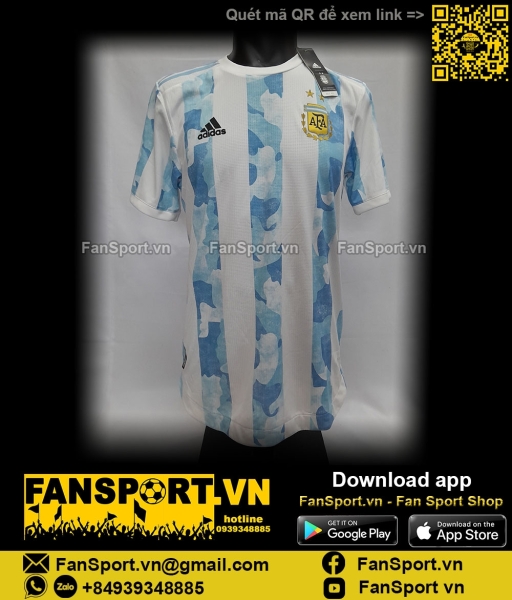 Áo Argentina 2020 2021 2022 home shirt jersey FS6568 authentic player