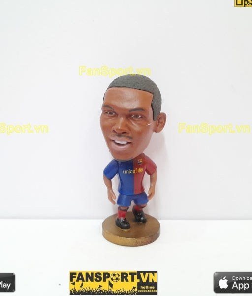 Tượng Samuel Eto'o 9 Barcelona 2008-2009 home red blue soccerwe